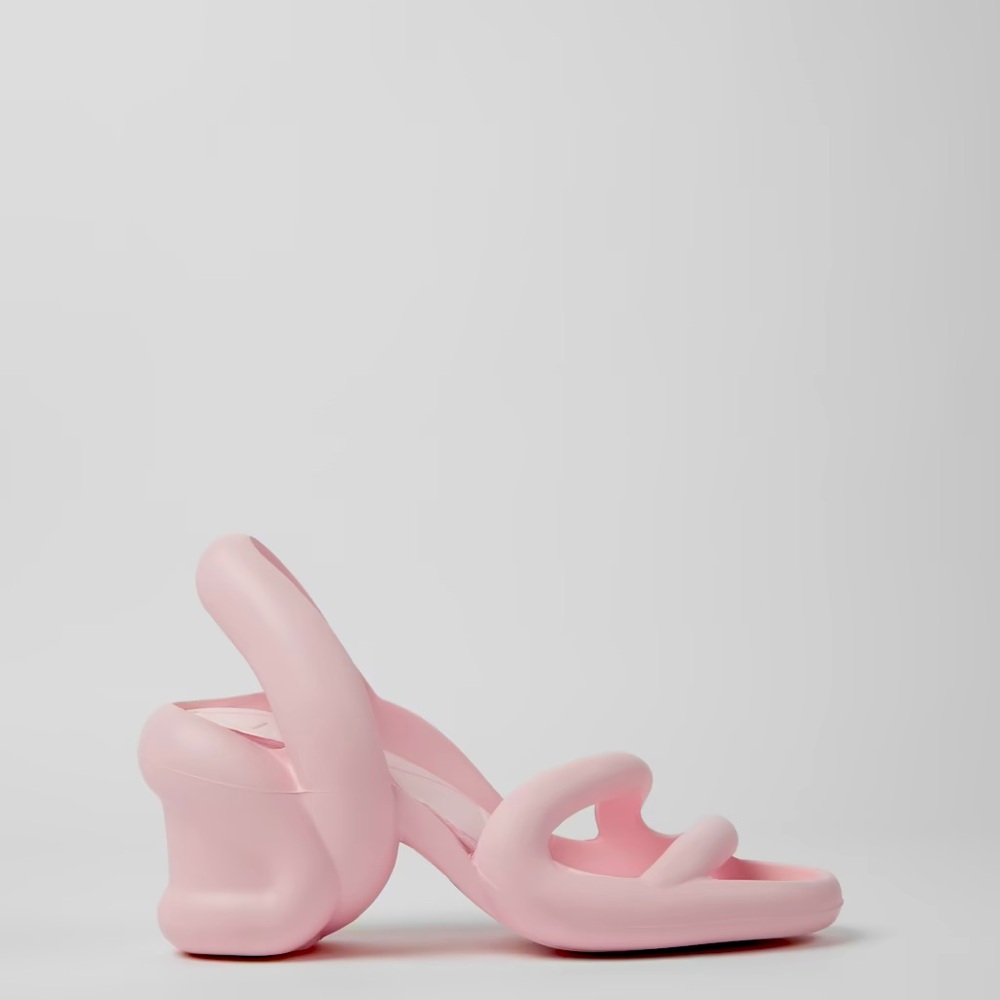 Pastel Pink unisex sandals in perfect condition
